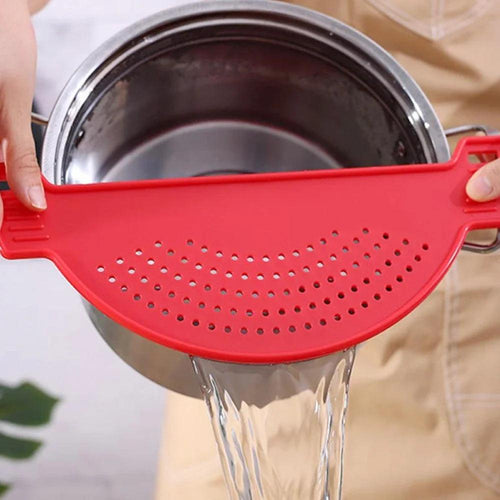 Multifunction PP Material Cooking Tool Fun Shape Pot Drain Pan Strainer Liquid Drainer Kitchen Colander Strainer - Ammpoure Wellbeing 🇬🇧