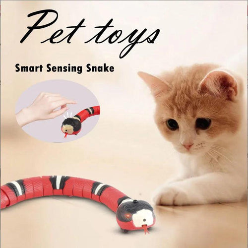 Multiple Color Smart Sensing Snake Interactive Cat Toys Automatic Cats Toys USB Charging Accessories Kitten Toy For Pet Dogs Toy - Ammpoure Wellbeing 🇬🇧