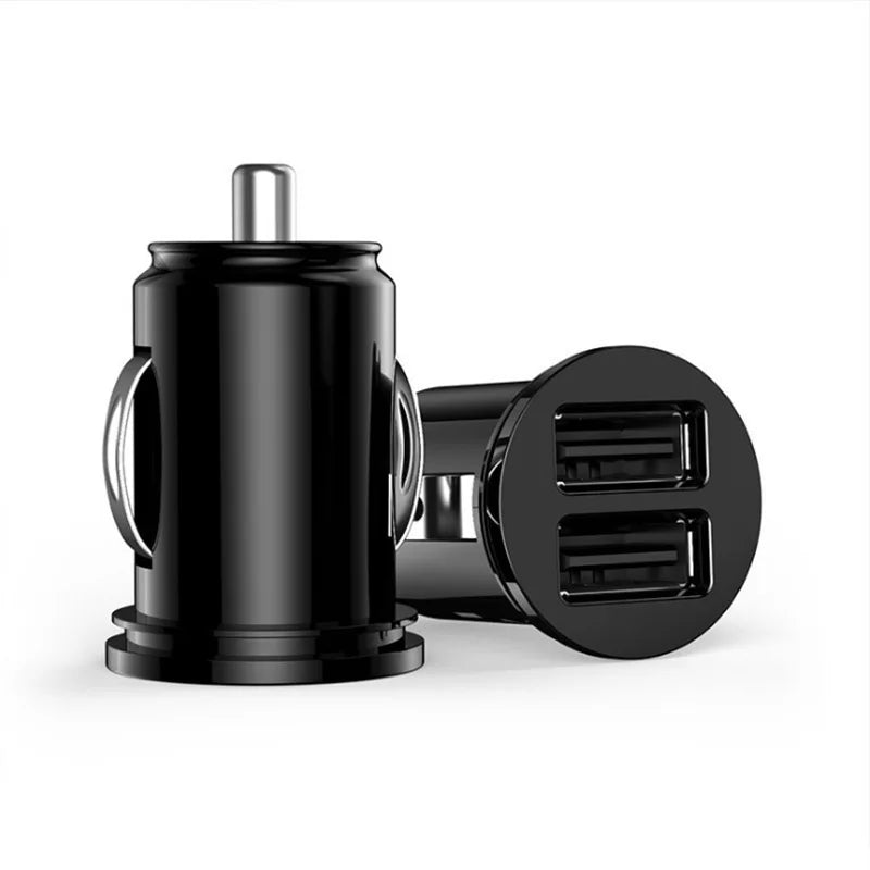 New Bling USB Car Charger 5V 2.1A Dual Port Fast Adapter Pink Car Decor Car Styling Diamond Car Accessories Interior for Woman - Ammpoure Wellbeing