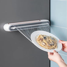 Load image into Gallery viewer, New Magnetic Refillable Plastic Wrap Dispenser with Cutter Tin Aluminum Foil Dispenser Cutter Film Wrap Dispenser Kitchen Tools - Ammpoure Wellbeing 🇬🇧
