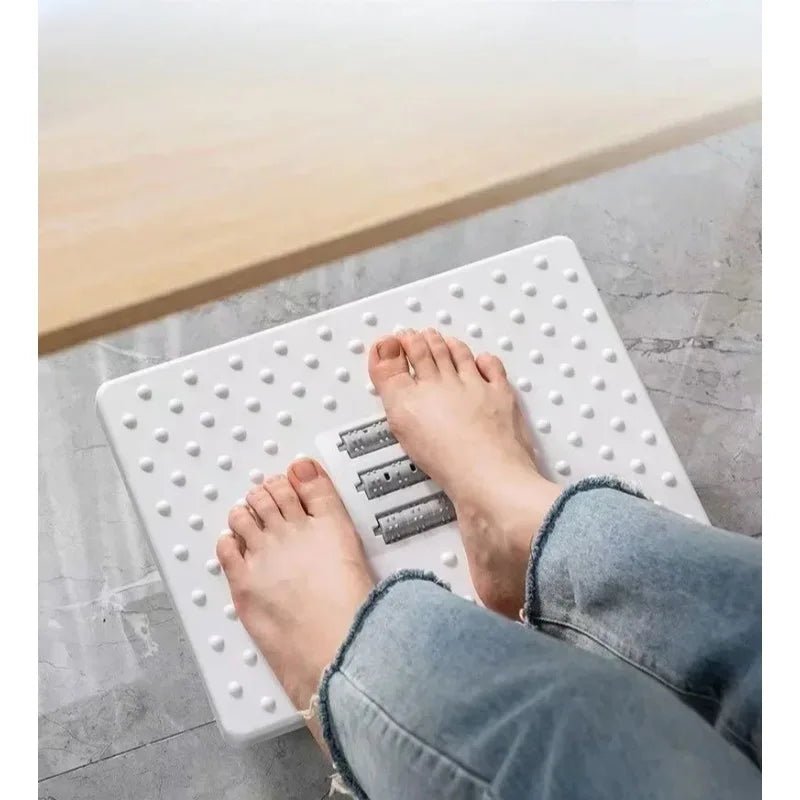 New Portability Foot Rest Under Desk Footrest Ergonomic Foot Stool With Massage Rollers Foot Rest For Home Office Work - Ammpoure