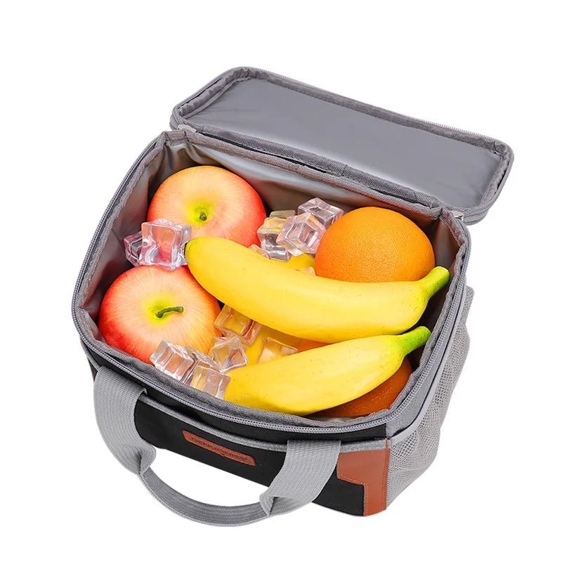 New Simple Lunch Bag USA Thick Aluminum Foil Oxford Cloth Waterproof Insulated Cooler Bag for Work, Students & Outdoor Food Storage - Ammpoure