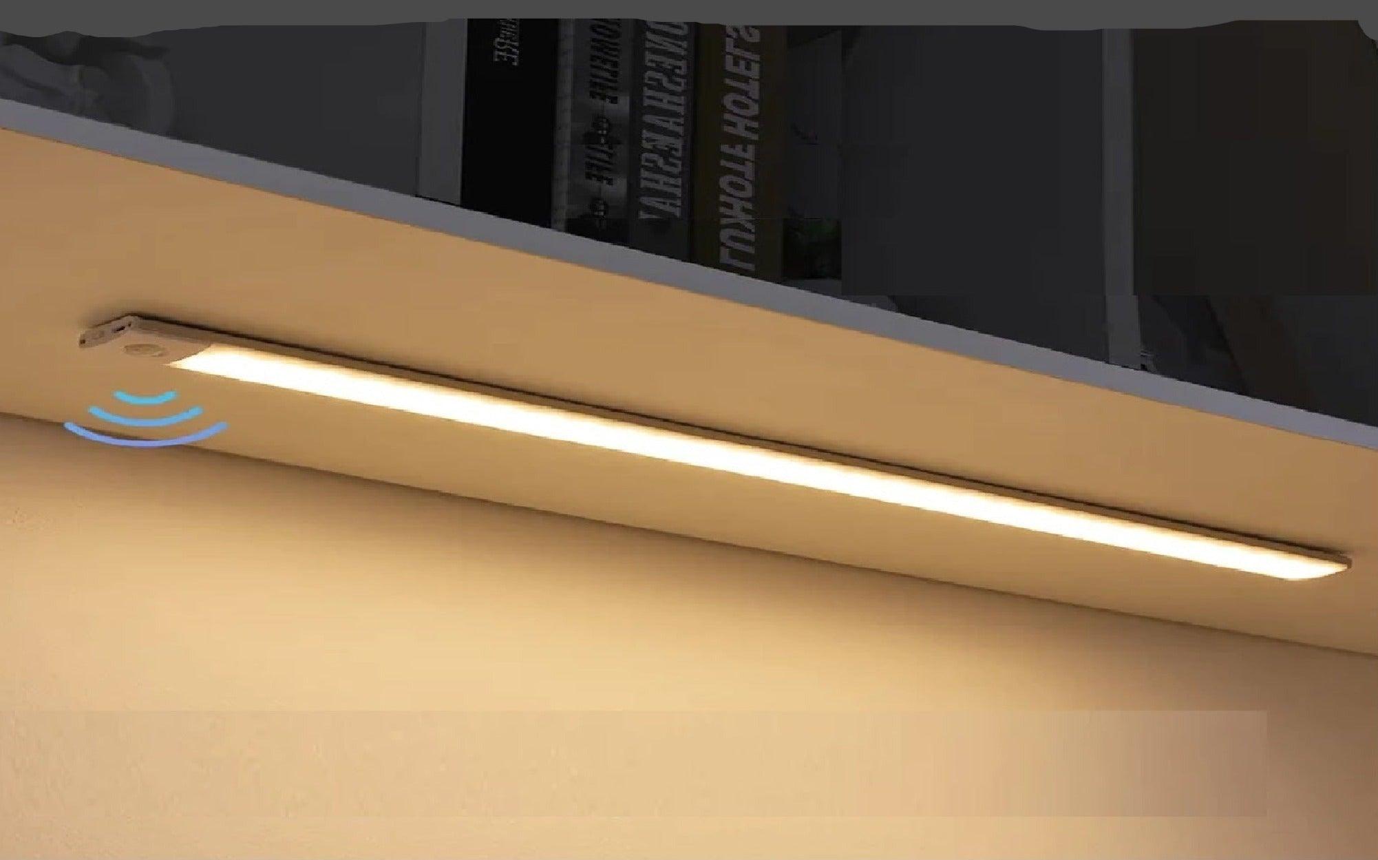 Night Light Motion Sensor Light Wireless USB Under Cabinet Light For Cabinet Bedroom Wardrobe Indoor Lighting 3color in One Lamp - Ammpoure Wellbeing