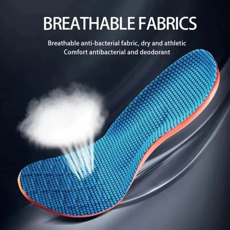 Orthopedic Sports Elasticity Insoles For Shoes Sole Unisex Technology Shock Absorption Breathable Running Insoles - Ammpoure