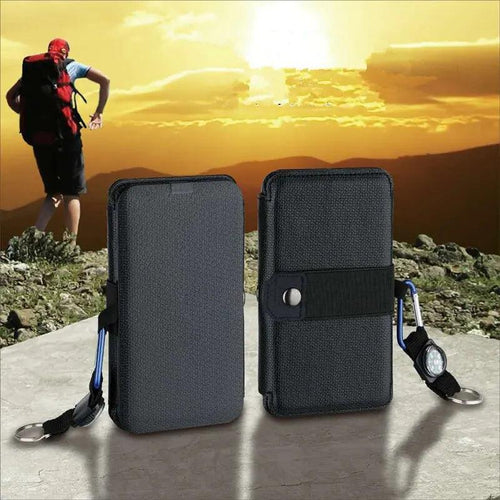Outdoor Multifunctional Portable Solar Charging Panel Foldable 5V 1A USB Output Device Camping Tool High Power Output - Ammpoure Wellbeing 🇬🇧