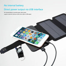 Load image into Gallery viewer, Outdoor Multifunctional Portable Solar Charging Panel Foldable 5V 1A USB Output Device Camping Tool High Power Output - Ammpoure Wellbeing 🇬🇧
