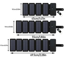 Load image into Gallery viewer, Outdoor Multifunctional Portable Solar Charging Panel Foldable 5V 1A USB Output Device Camping Tool High Power Output - Ammpoure Wellbeing 🇬🇧
