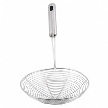 Load image into Gallery viewer, Oval Skimmer Stainless Steel Filter Mesh Oil Pot Food Filter Cookware Colander Fried Filter Kitchen Strainer Baking Cooking Tool - Ammpoure Wellbeing 🇬🇧
