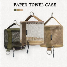 Load image into Gallery viewer, Paper Tissue Holder Paper Tissue Case Outdoor Travel Napkin Tissue Case Holder Toilet Paper Storage Bag with Zipper for Camping - Ammpoure Wellbeing 🇬🇧
