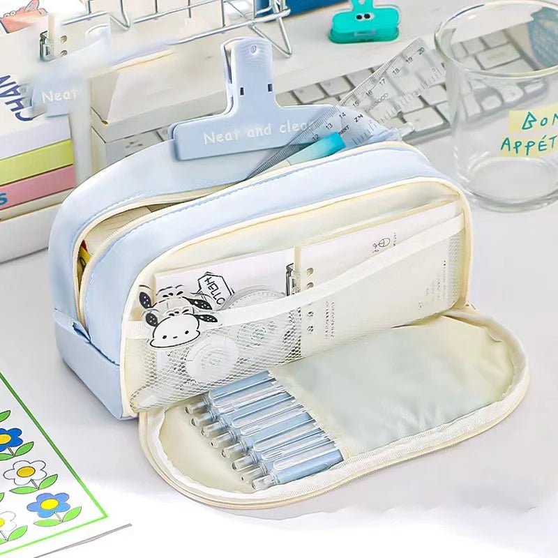 Pencil Case for Junior High School Students Large Capacity Pencil Case for Elementary School Students Simple Instagram Style Sta - Ammpoure Wellbeing