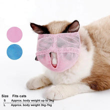 Load image into Gallery viewer, Pet Cats Anti Bite Muzzles Breathable Mesh Cat Travel Tool Bath Beauty Grooming Supplies Cat Bathing Bag Pet Cat Muzzle Procucts - Ammpoure Wellbeing 🇬🇧
