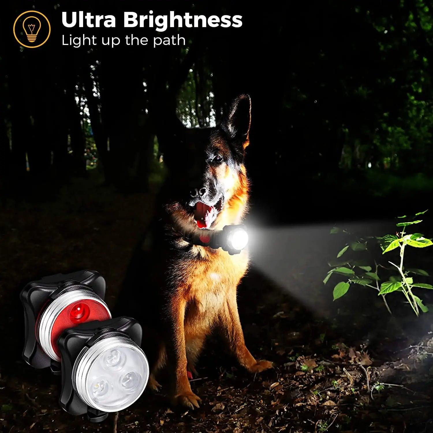Pet Dog Led Light Lamp Tag Led Dog Collar Light Pendant Glow Night Saf
