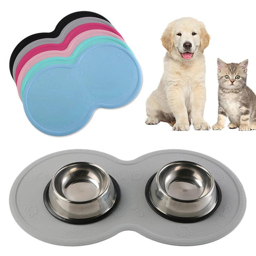 Pet Mat For Dog Cat Puppy Cat Feeding Mat Pad Cute Cloud Shape Silicone Dish Bowl Food Feed Placement Dog Accessories - Ammpoure Wellbeing