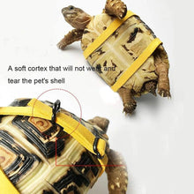 Load image into Gallery viewer, Pet Tortoise Turtle Leather Harness Strap Adjustable Turtle Lizard Strap Collar Walking Leash Control Rope - Ammpoure Wellbeing 🇬🇧
