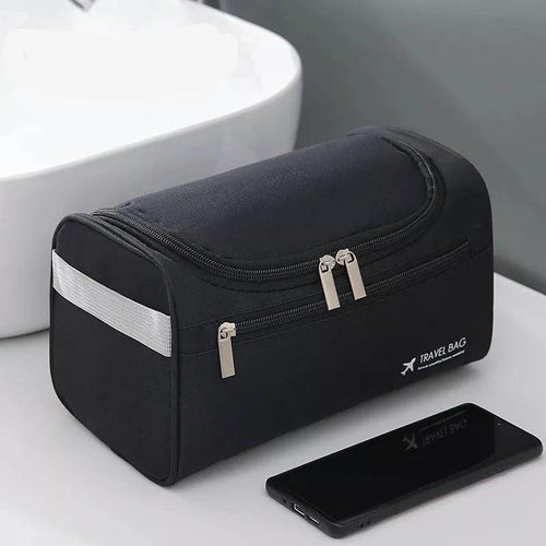 Polyester Men Business Portable Storage Bag Toiletries Organizer Women Travel Cosmetic Bag Hanging Waterproof Wash Pouch - Ammpoure Wellbeing 🇬🇧
