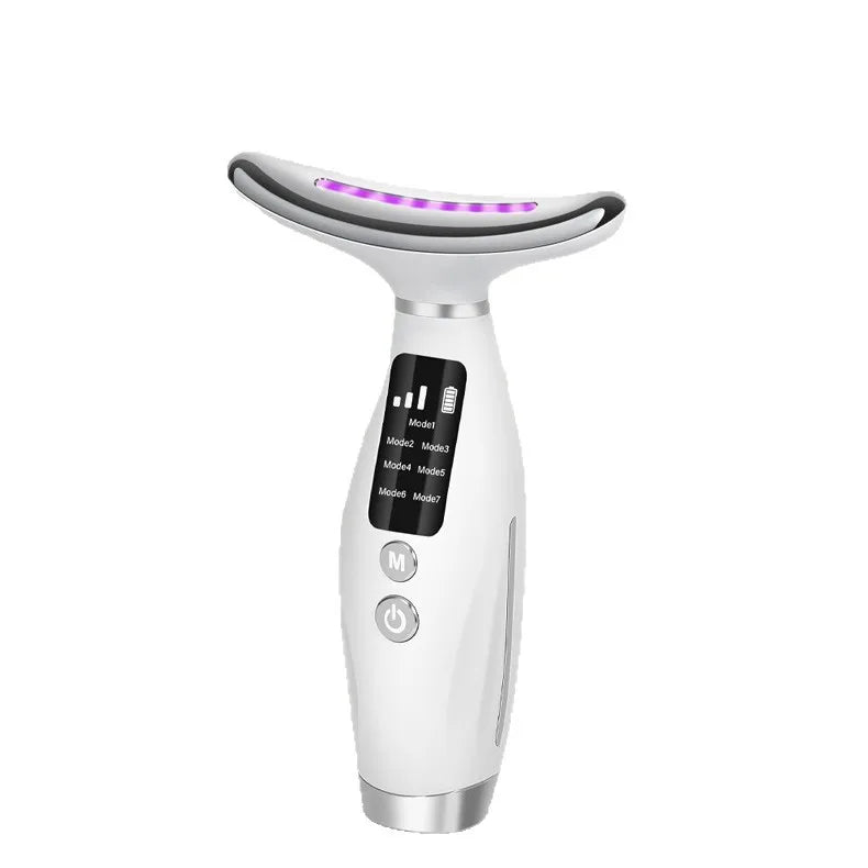 Popular Neck Beauty Device, Neck Massager, Neck Wrinkle and Nasolabial Fold Beauty Tool, Ems Microcurrent Light Therapy Massager - Ammpoure