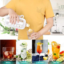 Load image into Gallery viewer, Portable Ice Ball Maker Bottle Ice Makes 12 Ice Cubes Molds Bottle Creative Ice Hockey Bubble Ice Maker Kettle for Bear Whisty - Ammpoure Wellbeing
