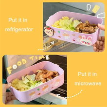Load image into Gallery viewer, Portable Lunch Box For Girls School Kids Plastic Picnic Bento Box Microwave Food Box With Compartments Storage Containers - Ammpoure Wellbeing 🇬🇧
