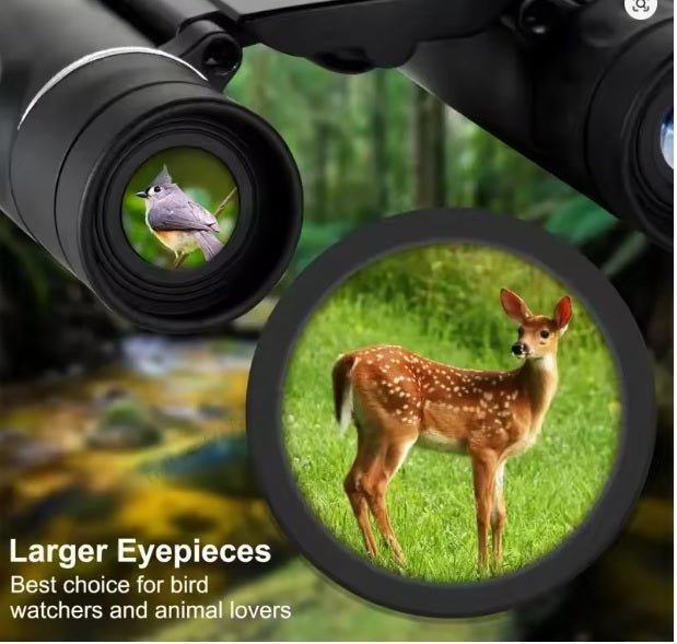 Jumelles Haute Puissance Pour Observation Des Oiseaux Et Astronomie - Prisme BAK4, Vision Nocturne, Portative | Pour Randonnée, Camping - 7