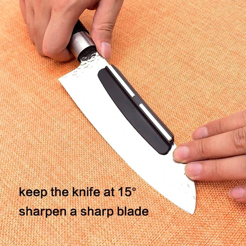 Professional Plastic Angle Guide USA Knife Sharpening Stone Accessory, Blade Sharpener Tool for Kitchen Knives & Diamond Sharpening Stones - Ammpoure