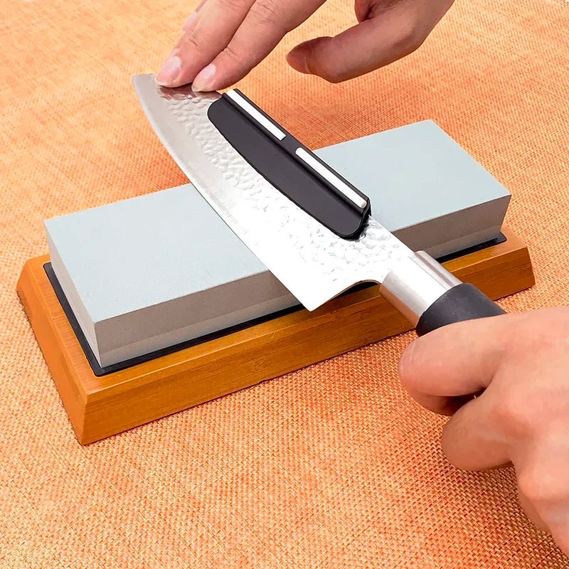 Professional Plastic Angle Guide USA Knife Sharpening Stone Accessory, Blade Sharpener Tool for Kitchen Knives & Diamond Sharpening Stones - Ammpoure