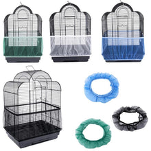 Load image into Gallery viewer, Receptor Seed Guard Nylon Mesh Bird Parrot Cover Soft Easy Cleaning Nylon Airy Fabric Mesh Bird Cage Cover Seed Catcher Guard - Ammpoure Wellbeing 🇬🇧
