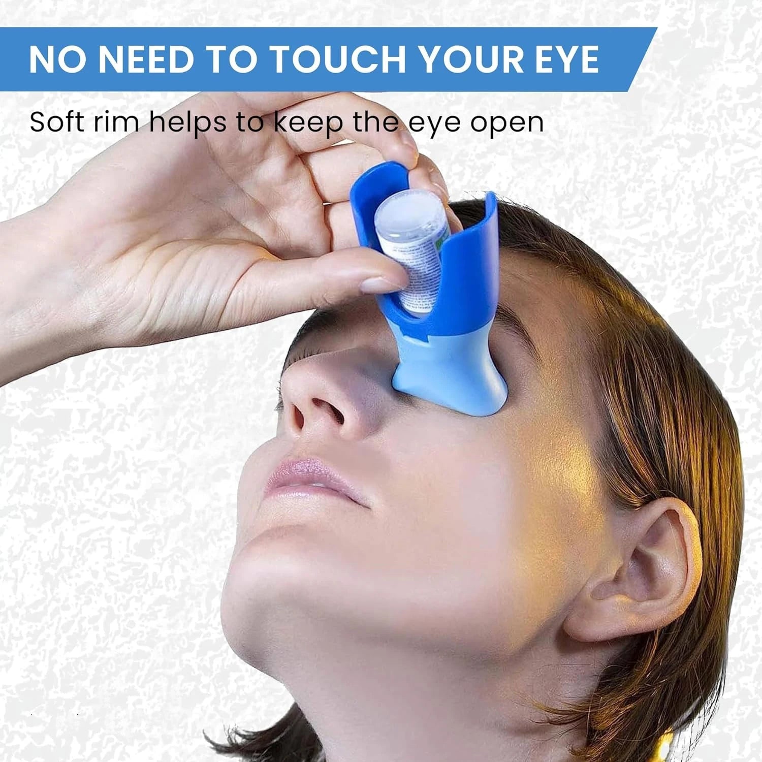 Reusable Eyedrops Holder Eye Drops Bottle Helper Eye Ointments Drops Holder Device Eyedrop Guide Aid Help Applicator Care Tool - Ammpoure