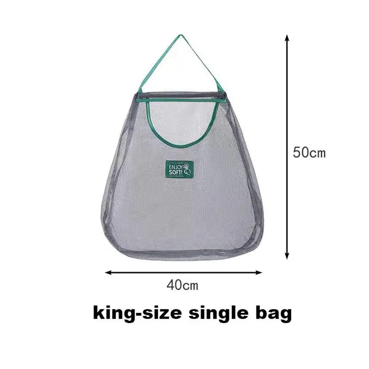 Reusable Hanging Mesh Storage Bag for Kitchen, Store Onion Potato Ginger Garlic Vegetables Home Use - Ammpoure
