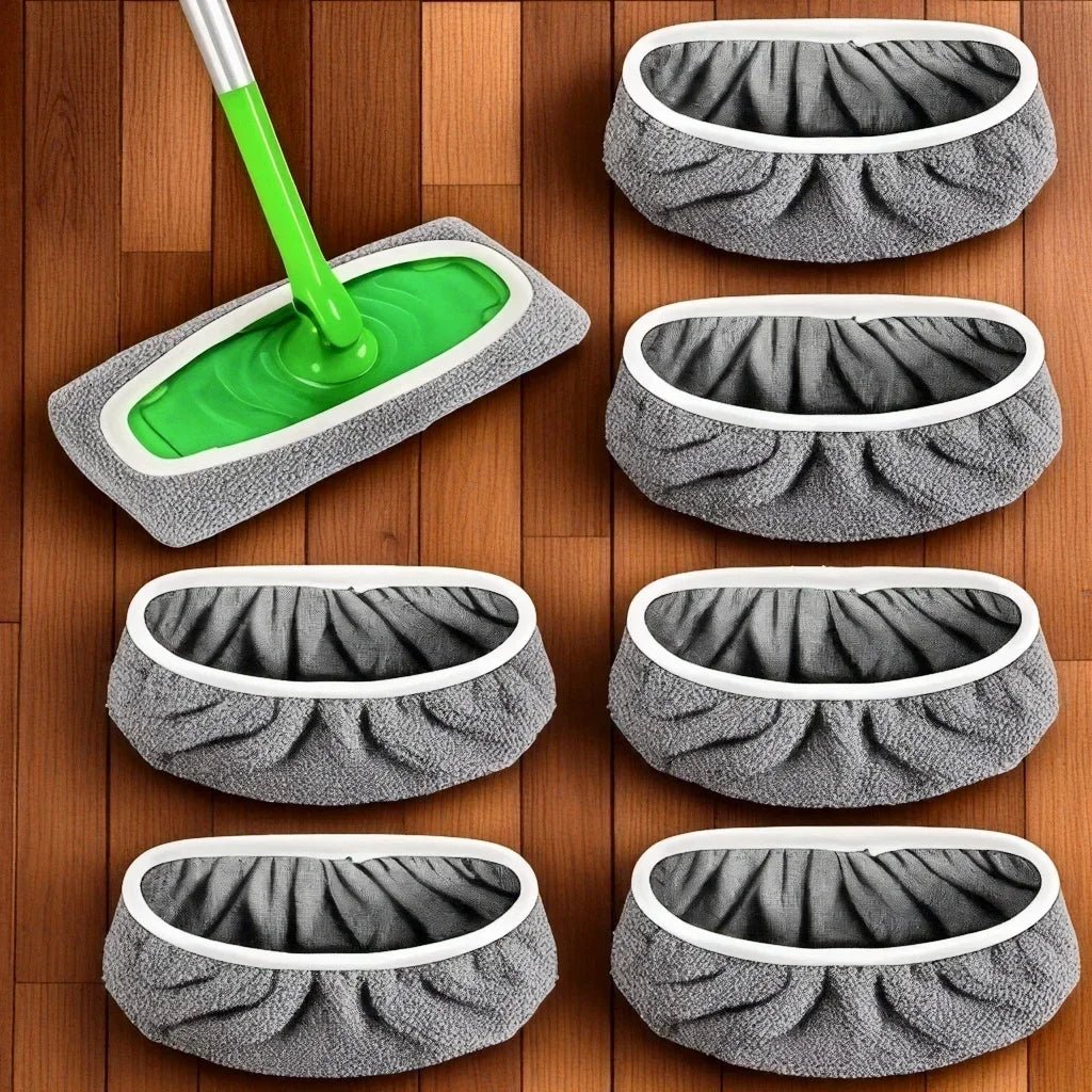 Reusable Mop Pads with High Water Absorption and Ultra - fine Fiber Cleaning Pads That Can Firmly Adhere To Most Standard Mops - Ammpoure