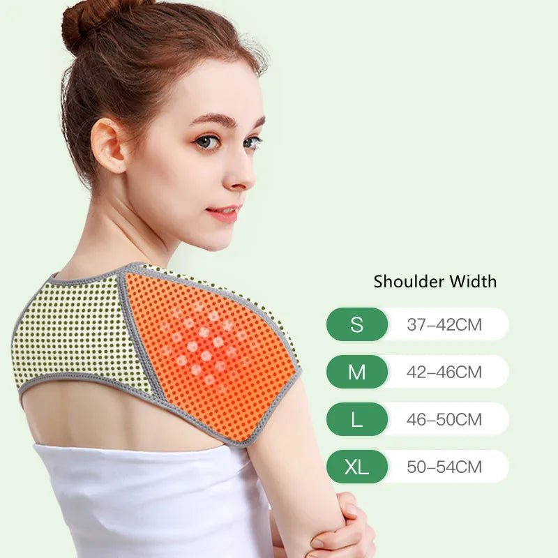 Self Heating Wormwood Therapy Shoulder Support Brace Belt Compression Dislocation Arthritis Pain Relief Shoulder Wrap Protector - Ammpoure