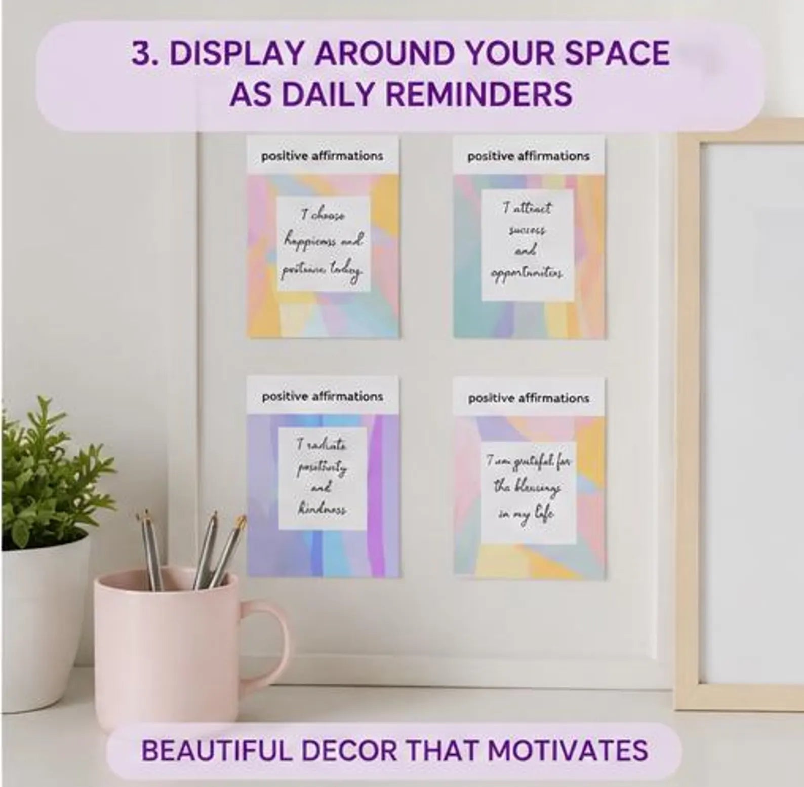 Self Love Affirmation Cards Printable 30 Cards Daily Affirmations PDF Mental Health Positive Affirmations Healing Mindset Digital Download - Ammpoure