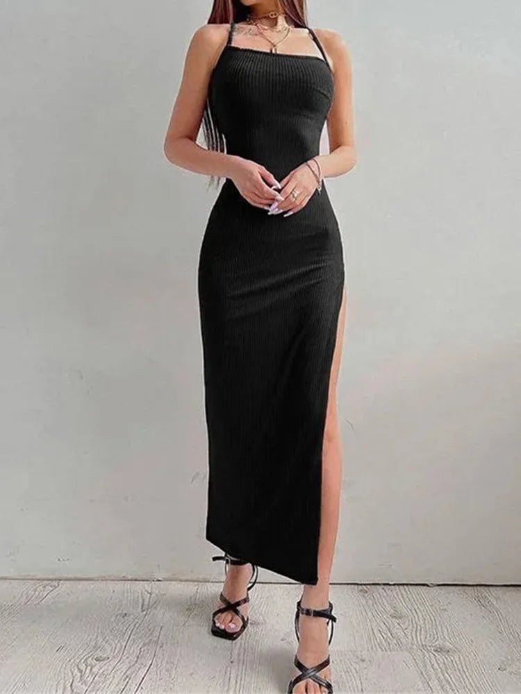Long bodycon dress with split online