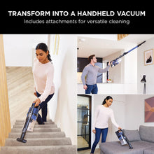 Load image into Gallery viewer, Shark Cordless Stick Vacuum Cleaner with Anti Hair Wrap, Up to 40 mins run-time, Flexible Vacuum Cleaner with LED Lights, Crevice Tool and Upholstery Tool, Electric Blue IZ202UK - Ammpoure Wellbeing
