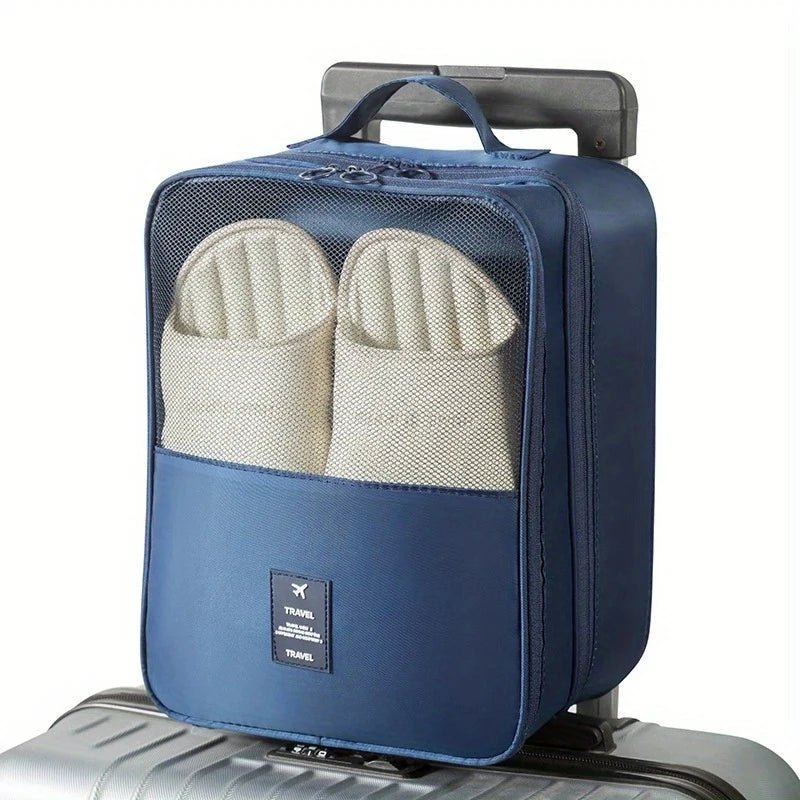 Shoe Bags USA Holds 3 Pairs of Shoes, Travel Essentials for Flying & Carry-On Luggage Accessories - Ammpoure