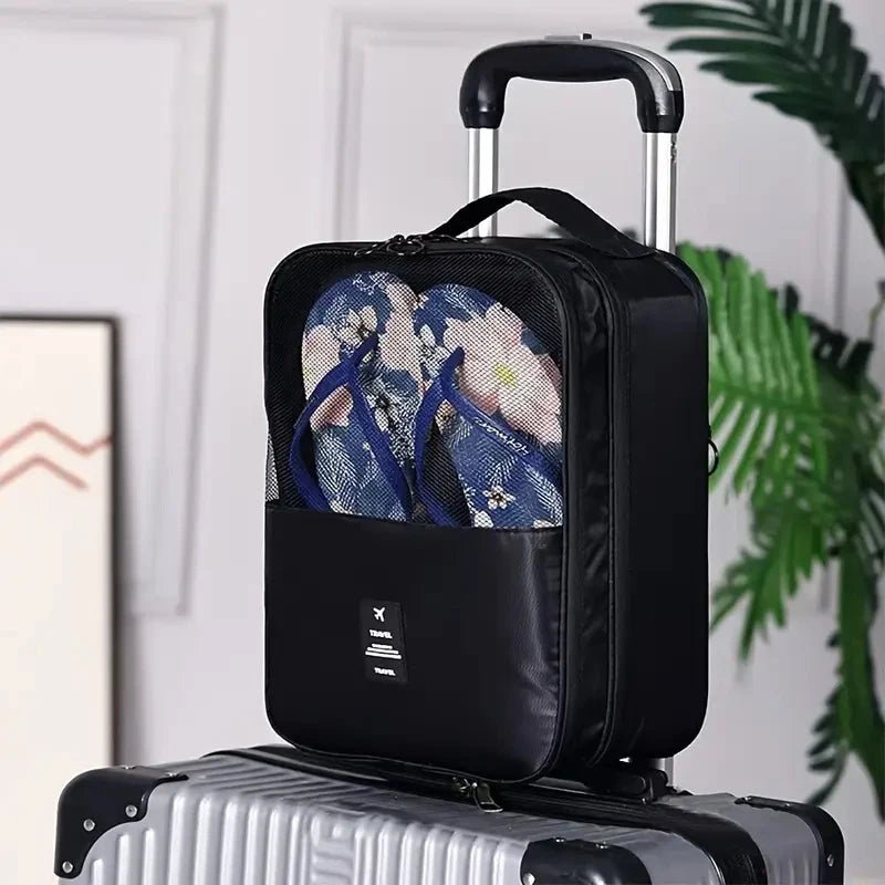 Shoe Bags USA Holds 3 Pairs of Shoes, Travel Essentials for Flying & Carry-On Luggage Accessories - Ammpoure