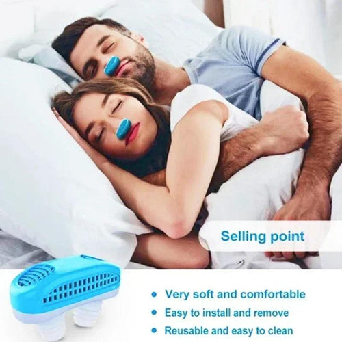 Silicone Anti Snoring Nasal Dilators Anti Snore Nose Clip Sleep Tray Sleeping Aid Apnea Guard Night Device - Ammpoure Wellbeing 🇬🇧