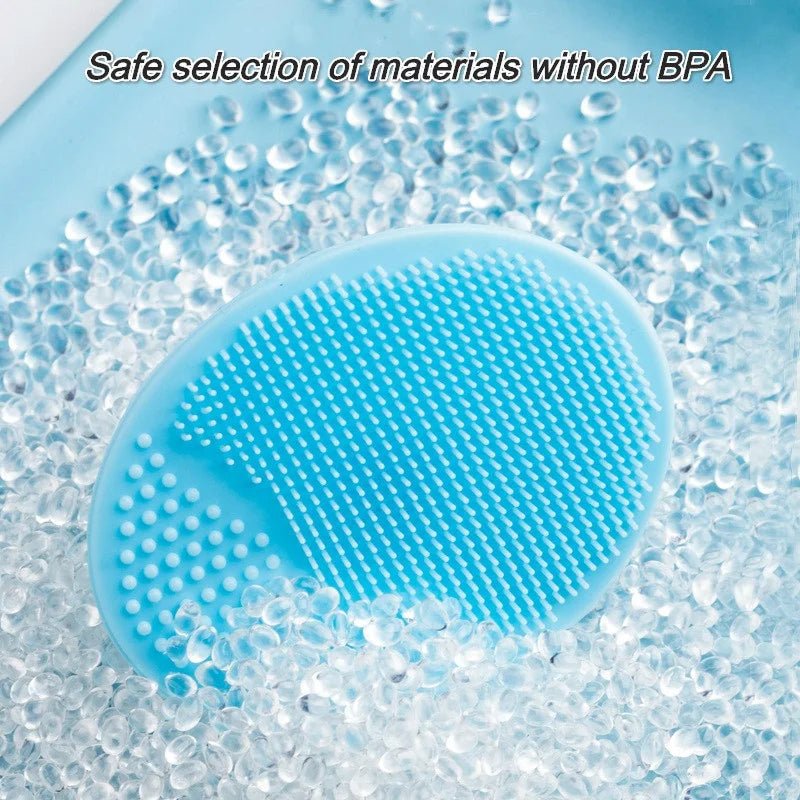 Silicone Facial Brush Cleaner USA Portable Blackhead Double-Sided Massage Brush, Facial & Nasal Scrub Skin Care Cleaning Tool - Ammpoure