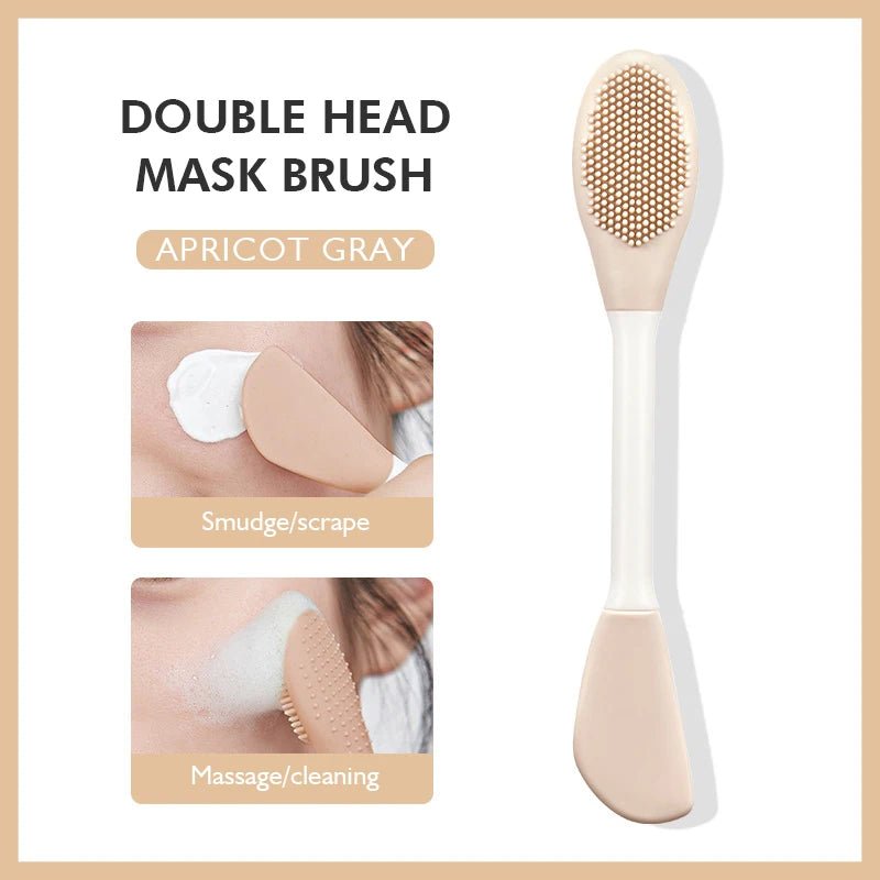 Silicone Facial Cleansing & Mask Brush 2 In1 Facial Skin Care Scrub Exfoliator Scrub Pore Blackhead Deep Cleaning Tools - Ammpoure