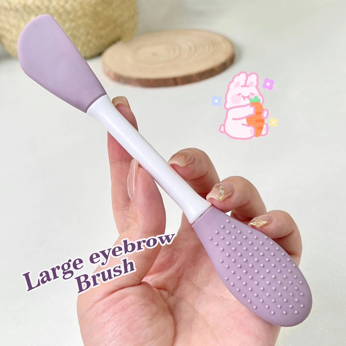 Silicone Facial Cleansing & Mask Brush 2 In1 Facial Skin Care Scrub Exfoliator Scrub Pore Blackhead Deep Cleaning Tools - Ammpoure