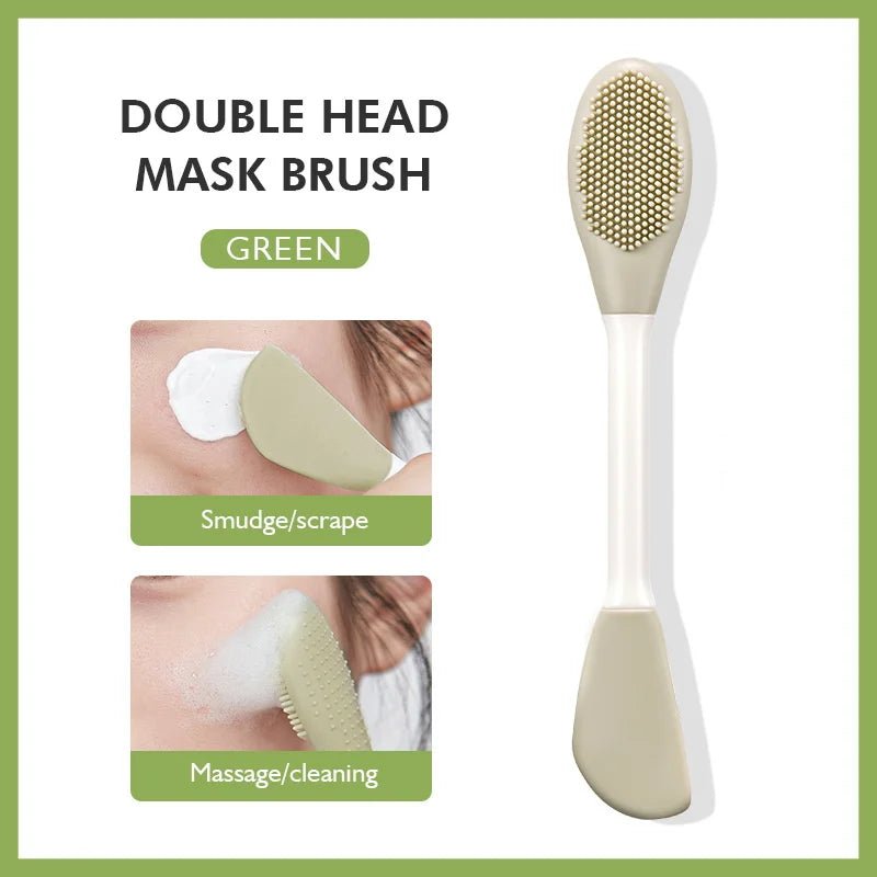 Silicone Facial Cleansing & Mask Brush 2 In1 Facial Skin Care Scrub Exfoliator Scrub Pore Blackhead Deep Cleaning Tools - Ammpoure