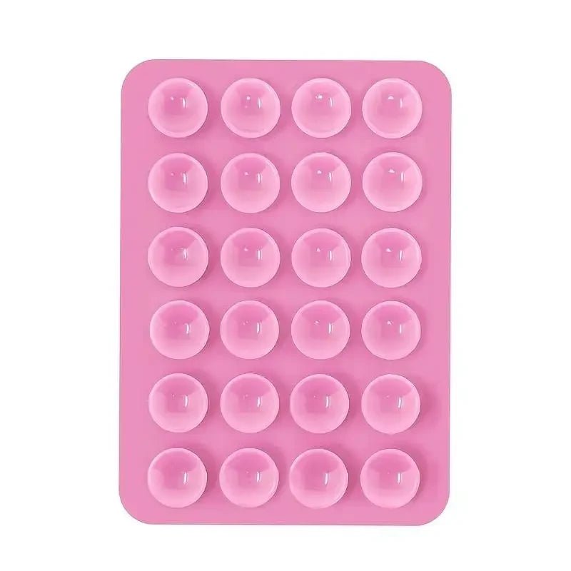 Silicone Suction Phone Holder Mat Multifunctional Suction Cup Wall Stand Square Anti - Slip Single - Sided Case Mount Back Sticker - Ammpoure