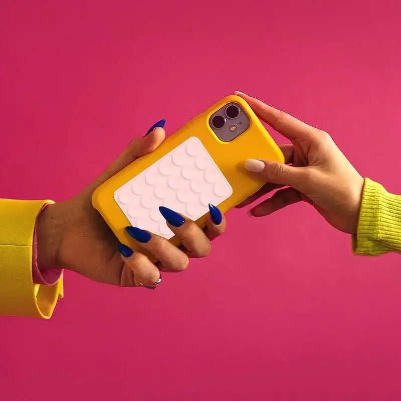 Silicone Suction Phone Holder Mat Multifunctional Suction Cup Wall Stand Square Anti - Slip Single - Sided Case Mount Back Sticker - Ammpoure