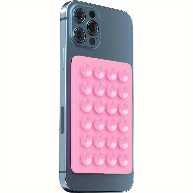 Silicone Suction Phone Holder Mat Multifunctional Suction Cup Wall Stand Square Anti - Slip Single - Sided Case Mount Back Sticker - Ammpoure