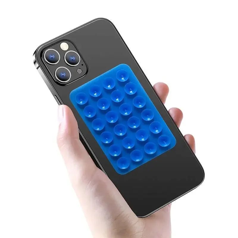 Silicone Suction Phone Holder Mat Multifunctional Suction Cup Wall Stand Square Anti - Slip Single - Sided Case Mount Back Sticker - Ammpoure
