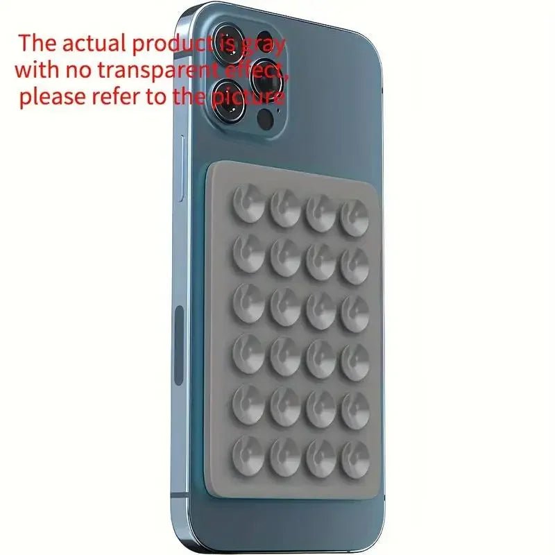 Silicone Suction Phone Holder Mat Multifunctional Suction Cup Wall Stand Square Anti - Slip Single - Sided Case Mount Back Sticker - Ammpoure