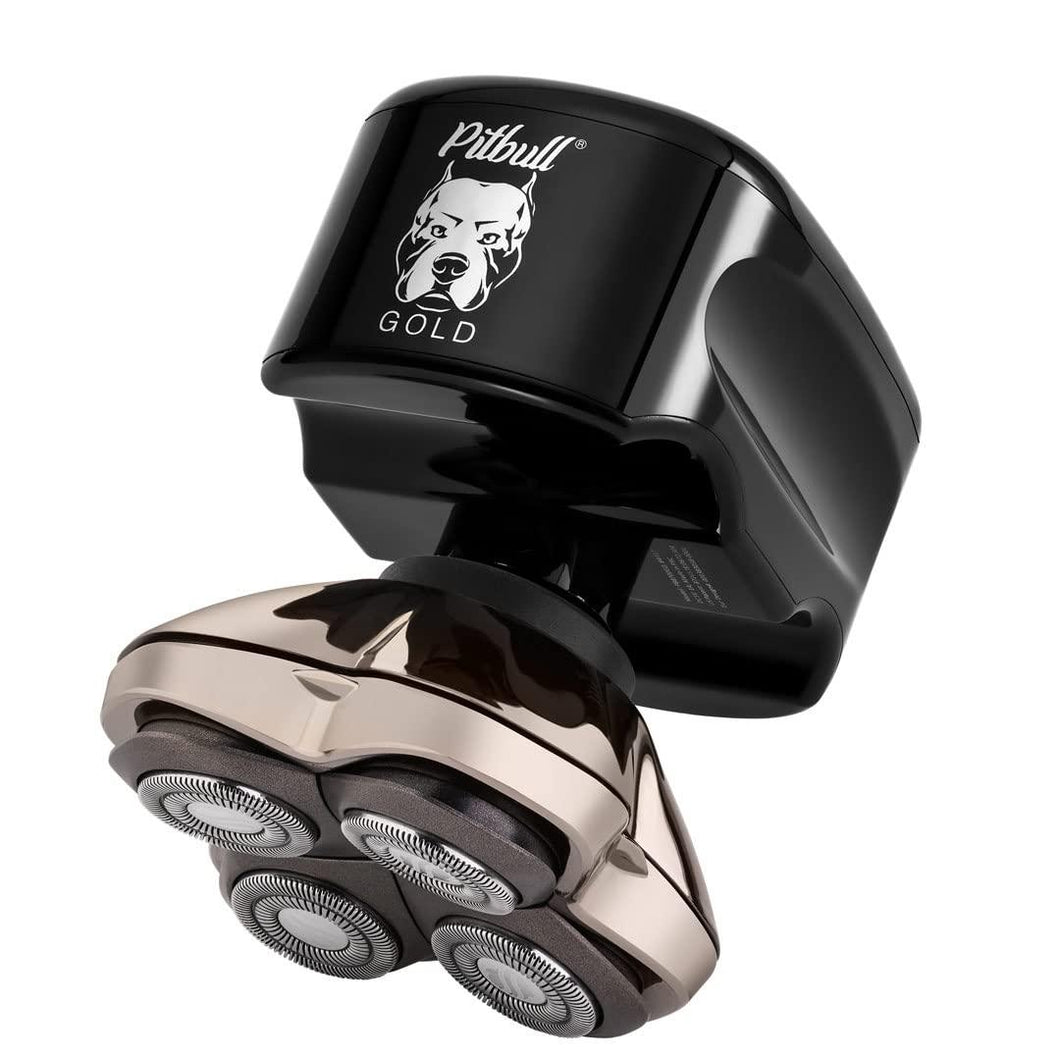 Skull Shaver Pitbull Gold PRO Men’s Electric Head and Face Shaver - Electric Razor for Head and Face - Ammpoure Wellbeing