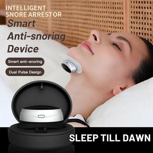 Smart Anti-snoring Device Breathing Corrector Electric Anti Snoring Sleep Pro Smart EMS Anti Snoring Device - Ammpoure Wellbeing 🇬🇧
