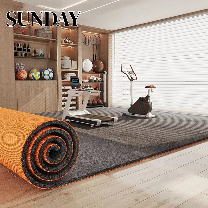 Sound Absorbing Soundproof Carpet Bedroom Decor Running Noise Reduction Gym Mat Floor Protector Carpet for Gaming Chairs Home - Ammpoure
