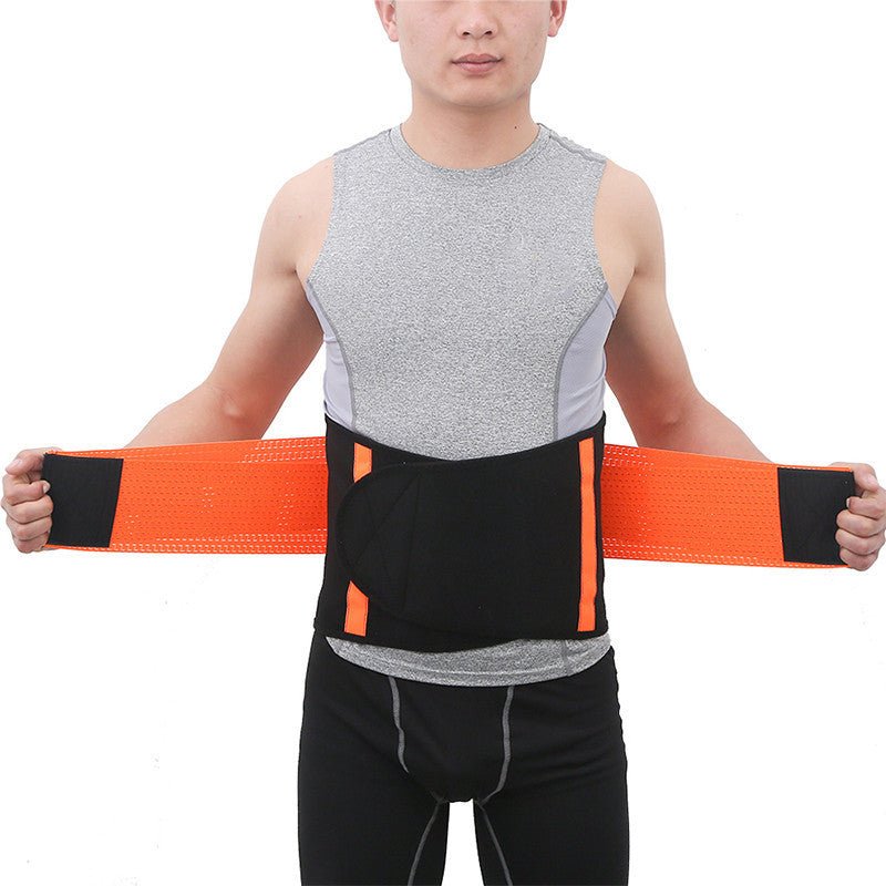 Sports Breathable Waist Belt Squat Strength Support Waist Training Fitness Weight Lifting Waist Posture Corrector - Ammpoure