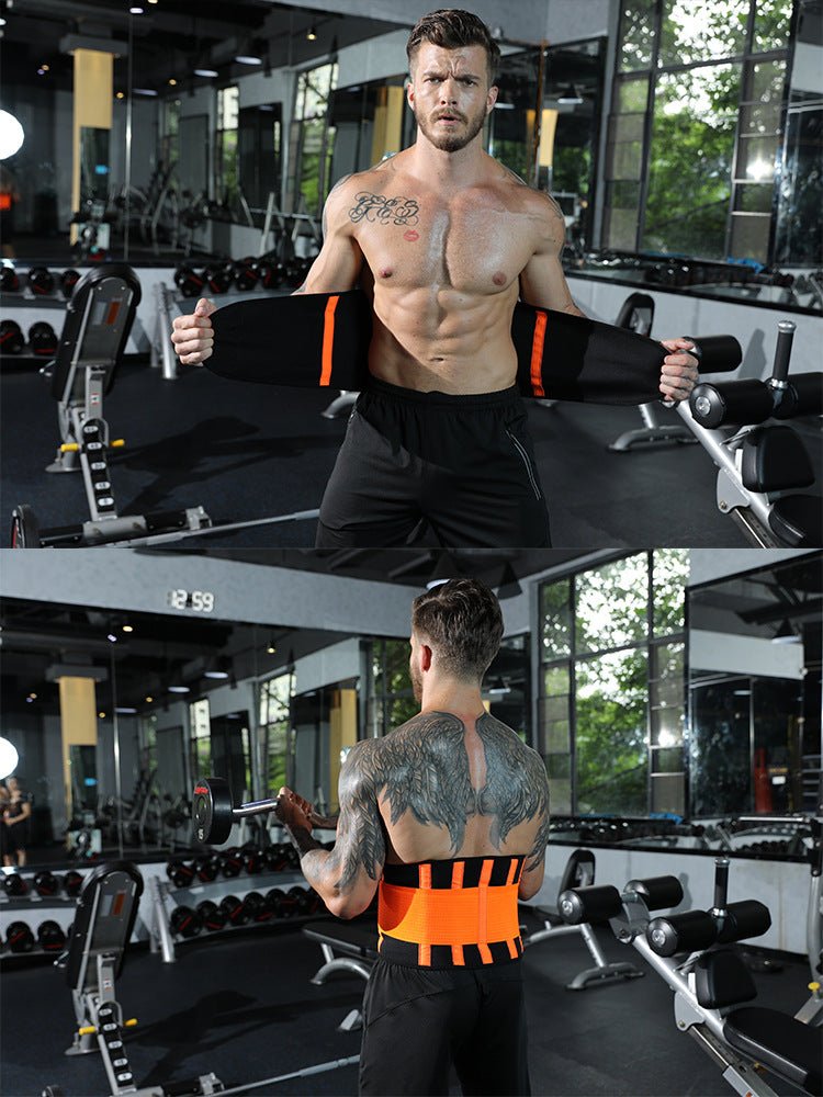 Sports Breathable Waist Belt Squat Strength Support Waist Training Fitness Weight Lifting Waist Posture Corrector - Ammpoure